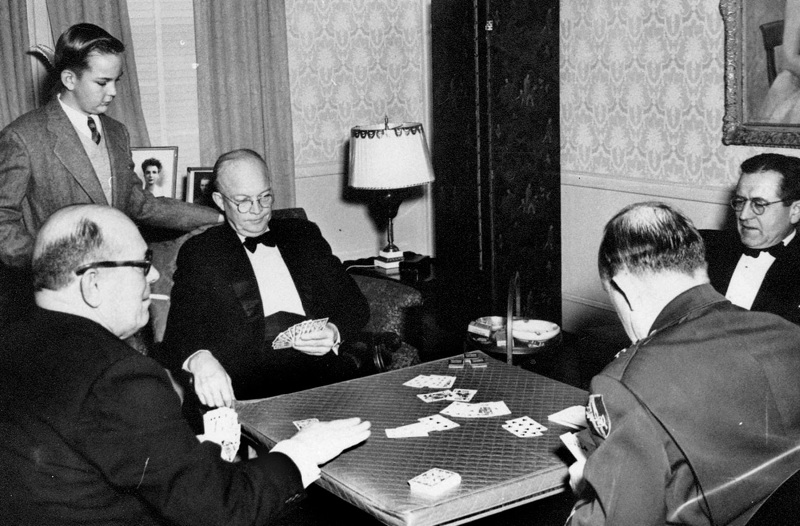 Eisenhower playing bridge
