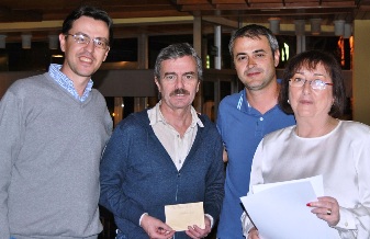 Jordi Sabate, Amadeo Llopart, Ramon Malla y Eugenia Hernandez.
