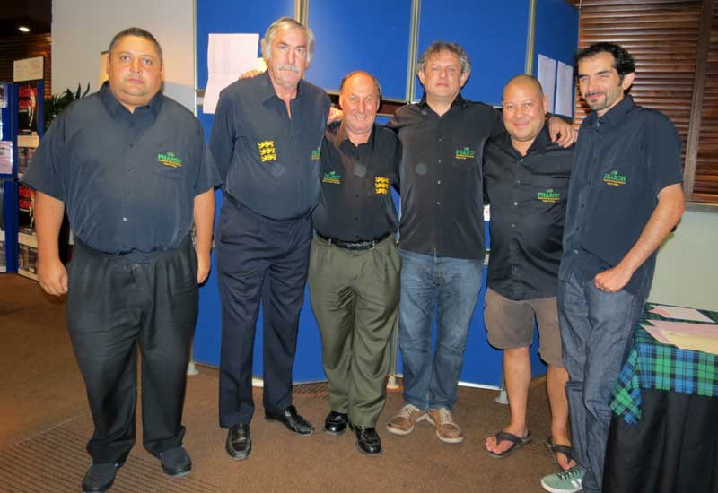 Chairman's team: Paul Hackett, David Bakhshi, Jason Hackett,  David Mossop, Justin Hackett, Andrew McIntosh