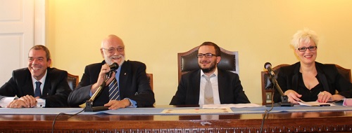 President Medugno, President Rona, Mayor Frittelli and Sports Councillor Isetti