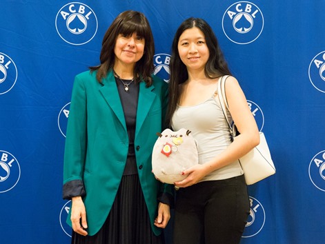 Pamela Granovetter and Sylvia Shi, winners of the Smith Life Master Women's Pairs.