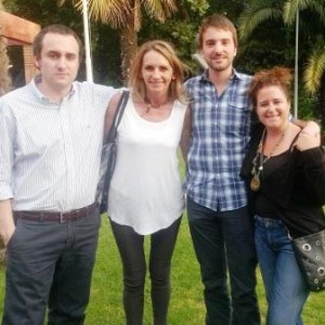 Benjamin Robles, Karin Schacht, Joaquin Pacareu y Ximena Aldunate