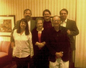 Jade Barrett, Me, Richard Helams, front — Karen Barrett, Anne Dawson, Jim Looby