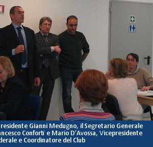 Presidente FIGB Gianni Medugno, Francesco Conforti, y mario D’Avossa