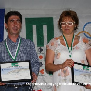Rosen Gunev-Dessy Popova Gold Medal Mixed Pairs
