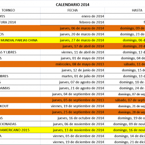 ABA Calendario 2014