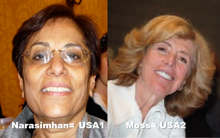 2015 Women’s USBC:  Narasimhan is USA1 and Moss is USA 2