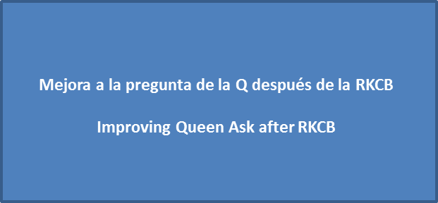 Mejorando la Pregunta de la Q después de la RKCB